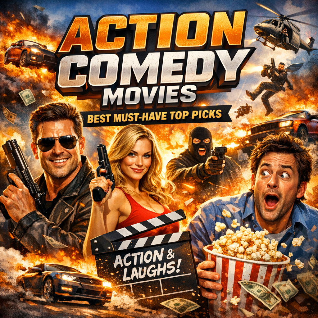 Illustration of Action Comedy Movies: Best Must-Have Top Picks
