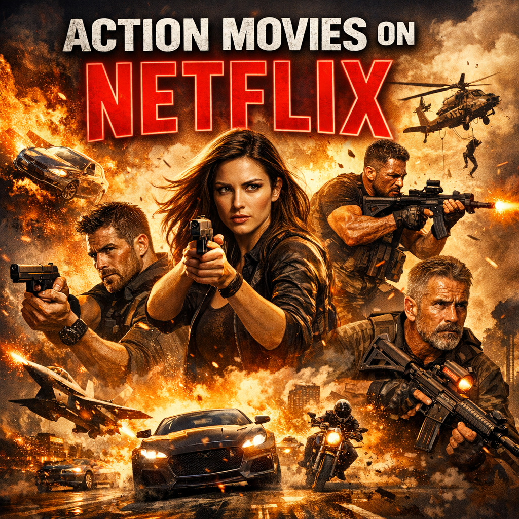 Illustration of Action Movies on Netflix: Best Must-Watch Thrilling Hits