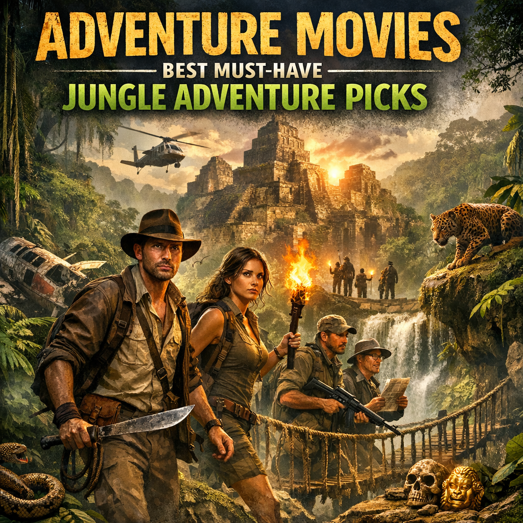 Illustration of Adventure Movies: Best Must-Have Jungle Adventure Picks