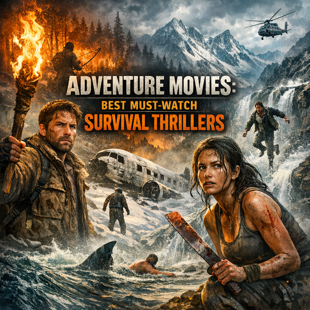 Illustration of Adventure Movies: Best Must-Watch Survival Thrillers