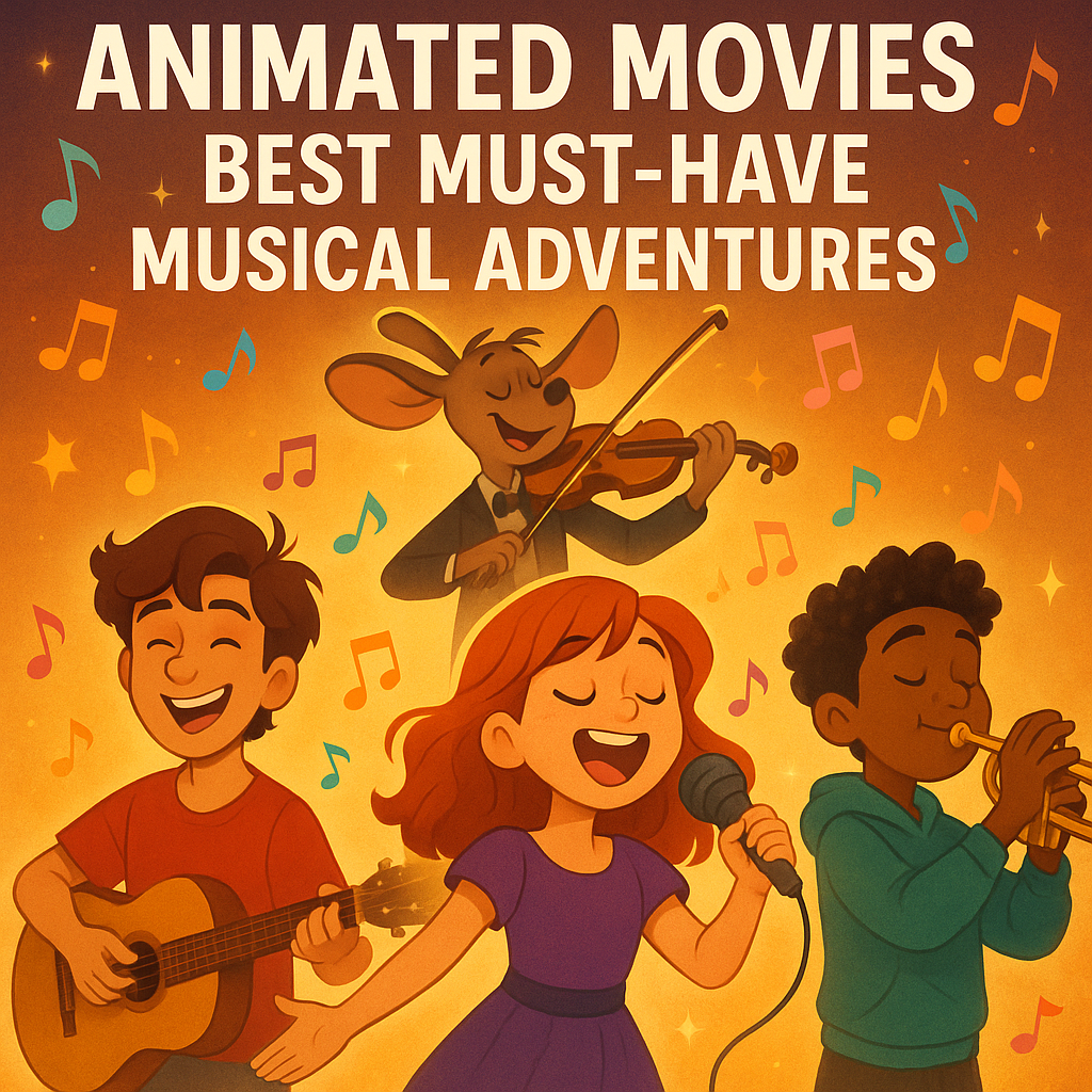 Illustration of Animated Movies: Best Must-Have Musical Adventures
