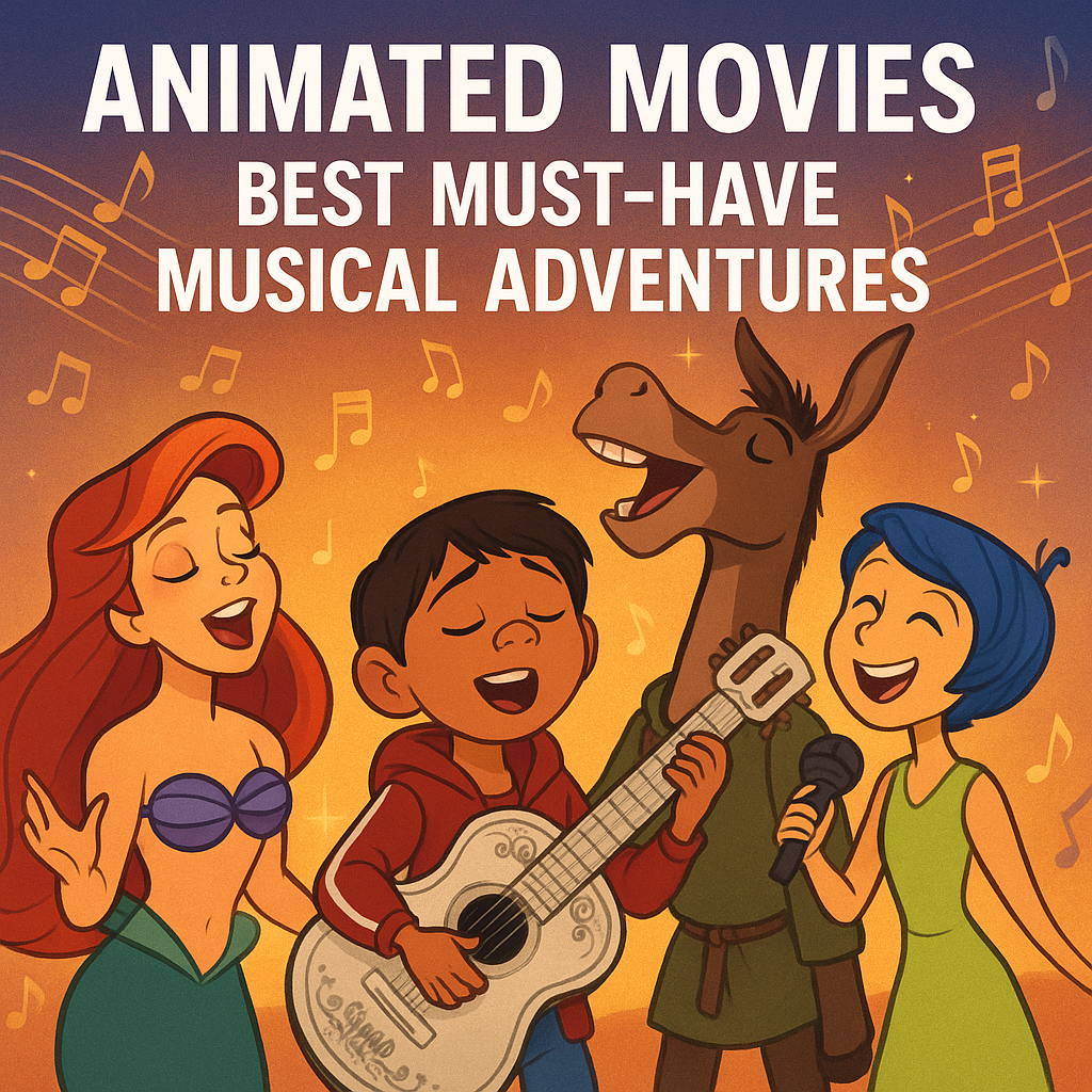 Illustration of Animated Movies: Best Must-Have Musical Adventures