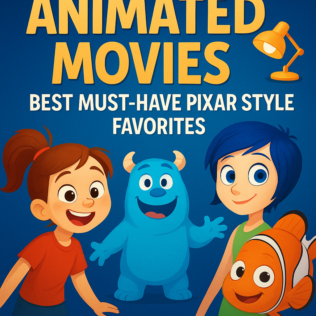 Illustration of Animated Movies: Best Must-Have Pixar Style Favorites