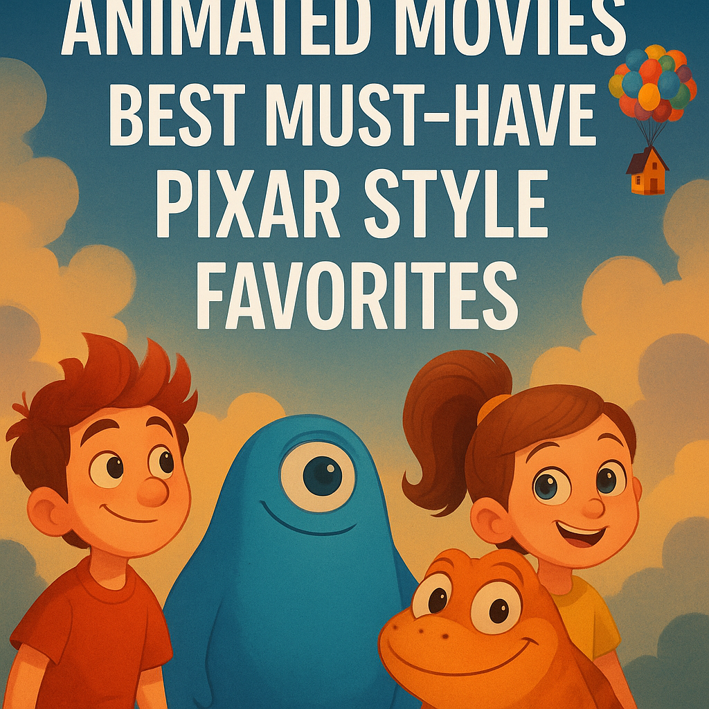 Illustration of Animated Movies: Best Must-Have Pixar Style Favorites