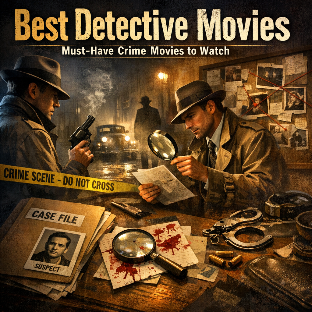 Illustration of Best Detective Movies: Must-Have Crime Movies to Watch