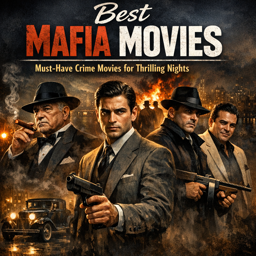 Illustration of Best Mafia Movies: Must-Have Crime Movies for Thrilling Nights