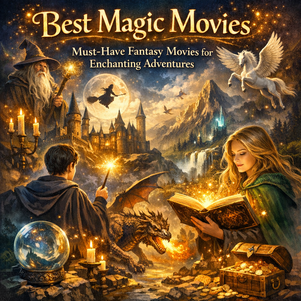 Illustration of Best Magic Movies: Must-Have Fantasy Movies for Enchanting Adventures