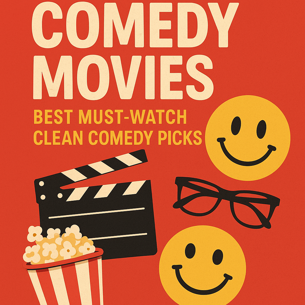 Illustration of Comedy Movies: Best Must-Watch Clean Comedy Picks
