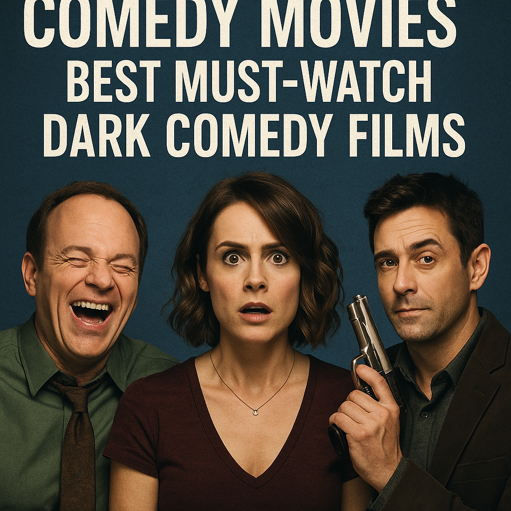 Illustration of Comedy Movies: Best Must-Watch Dark Comedy Films