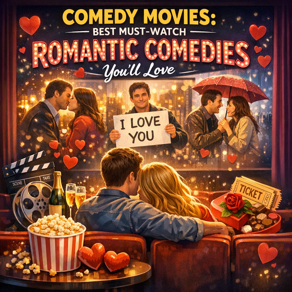 Illustration of Comedy Movies: Best Must-Watch Romantic Comedies You’ll Love