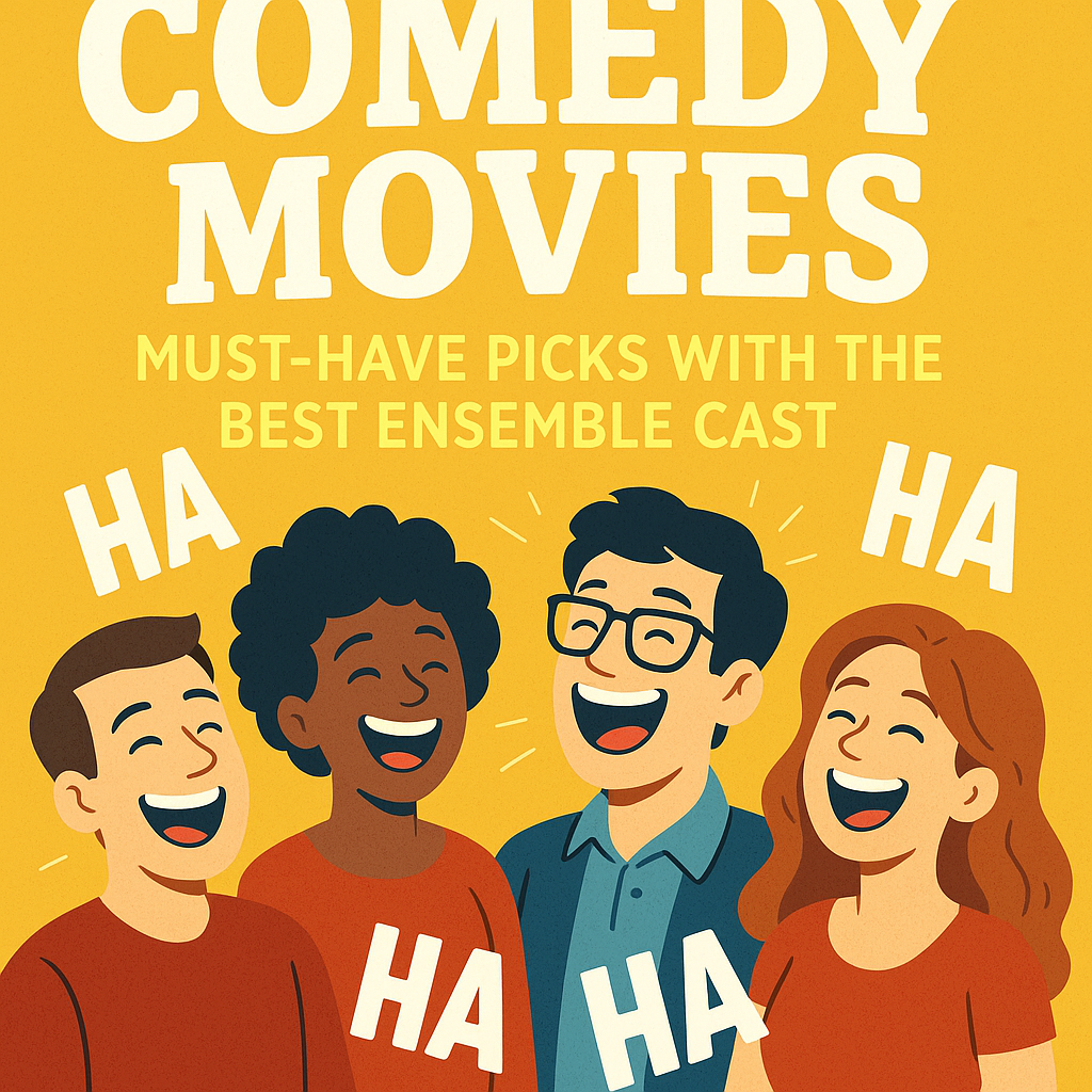 Illustration of Comedy Movies: Must-Have Picks with the Best Ensemble Cast