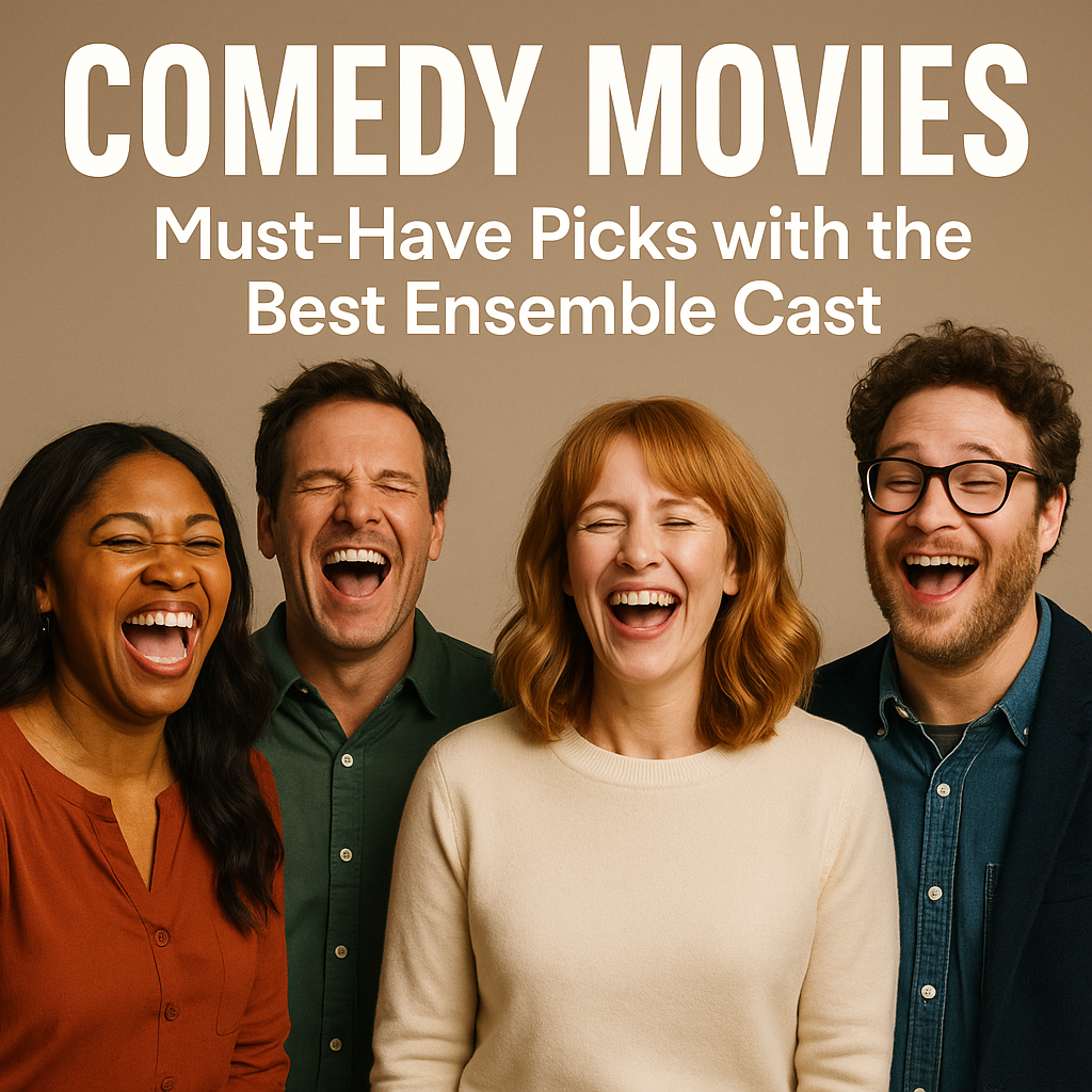 Illustration of Comedy Movies: Must-Have Picks with the Best Ensemble Cast