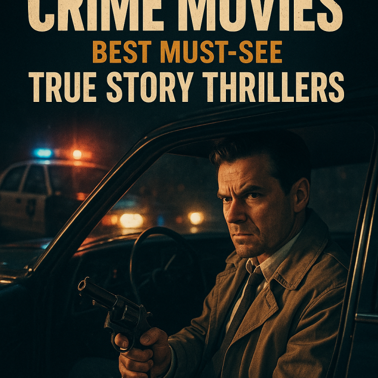 Illustration of Crime Movies: Best Must-Have True Story Thrillers