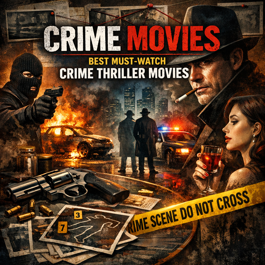 Illustration of Crime Movies: Best Must-Watch Crime Thriller Movies
