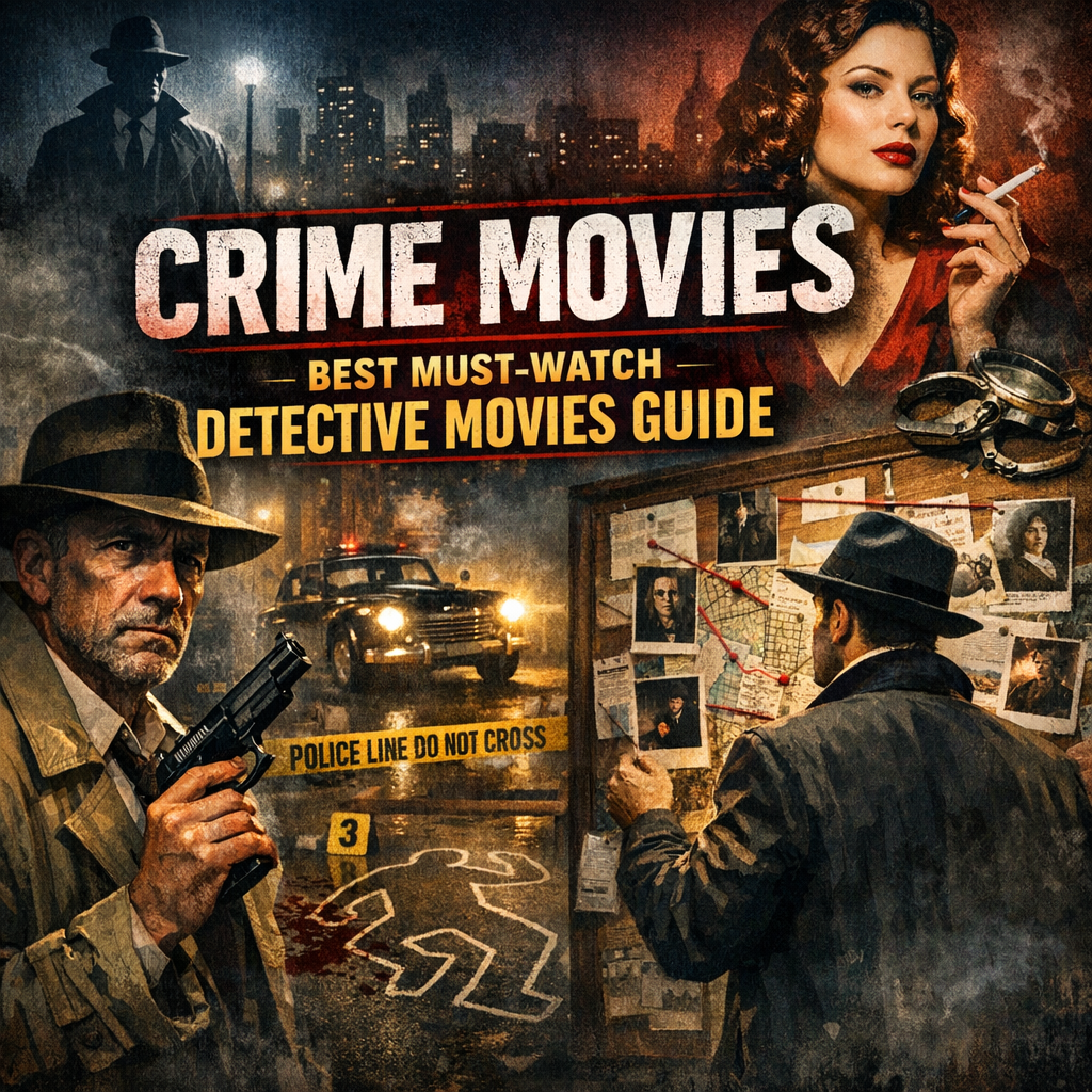 Illustration of Crime Movies: Best Must-Watch Detective Movies Guide
