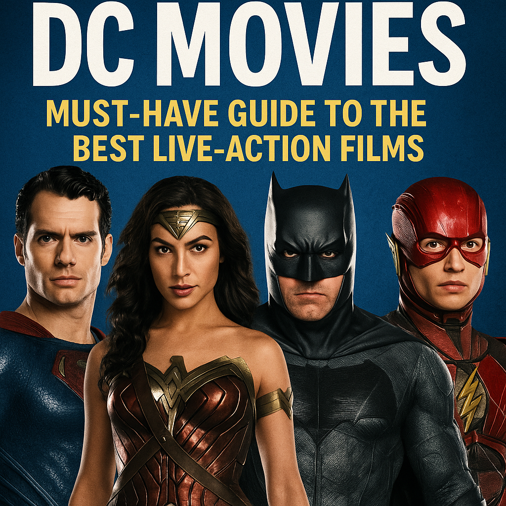 Illustration of DC Movies: Must-Have Guide to the Best Live-Action Films