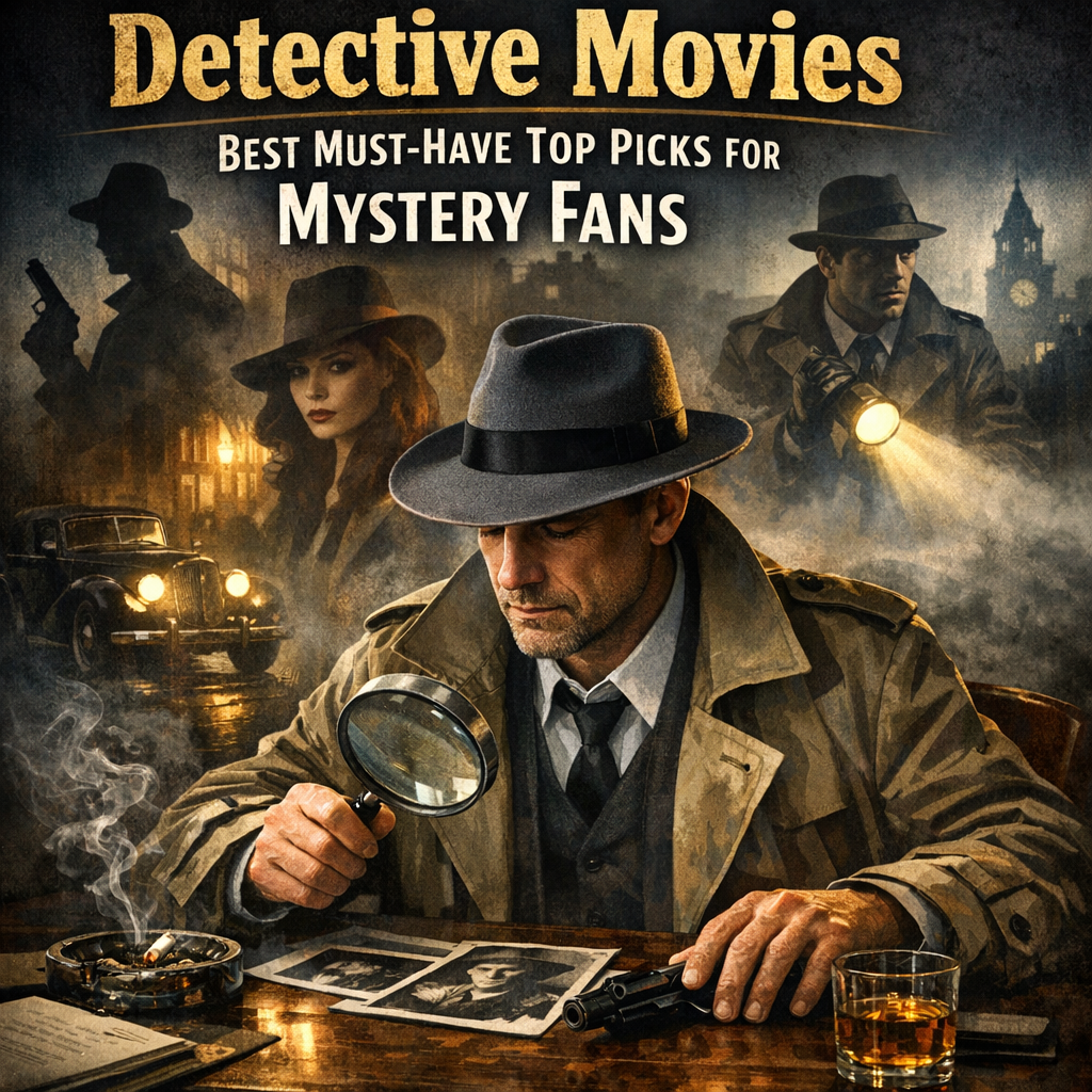 Illustration of Detective Movies: Best Must-Have Top Picks for Mystery Fans