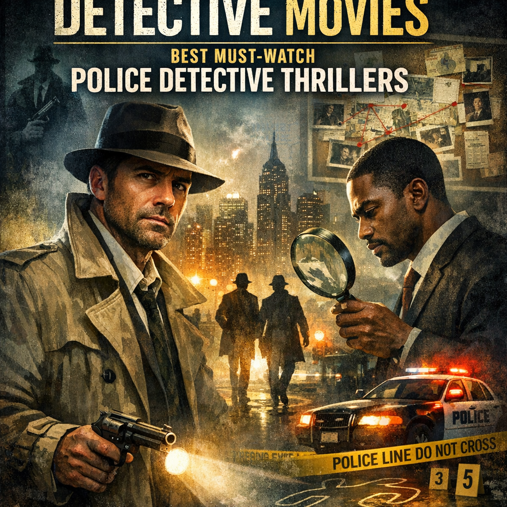 Illustration of Detective Movies: Best Must-Watch Police Detective Thrillers