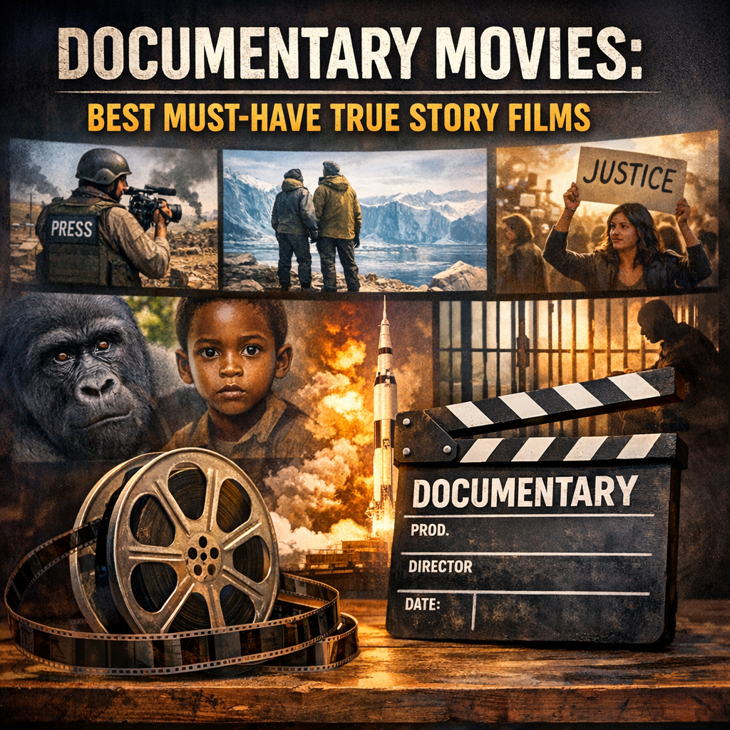 Illustration of Documentary Movies: Best Must-Have True Story Films