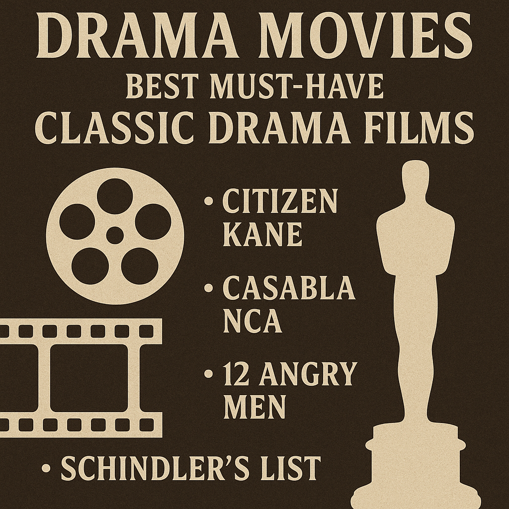 Illustration of Drama Movies: Best Must-Have Classic Drama Films