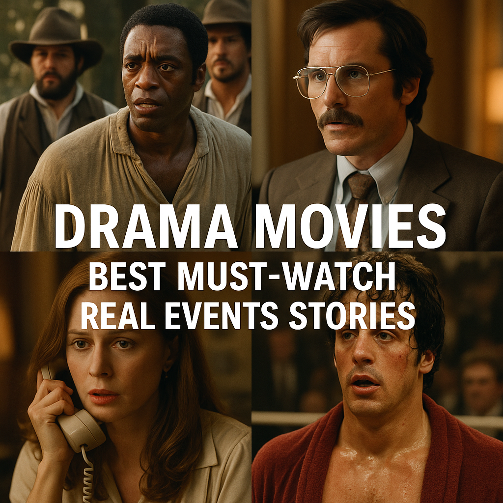 Illustration of Drama Movies: Best Must-Watch Real Events Stories