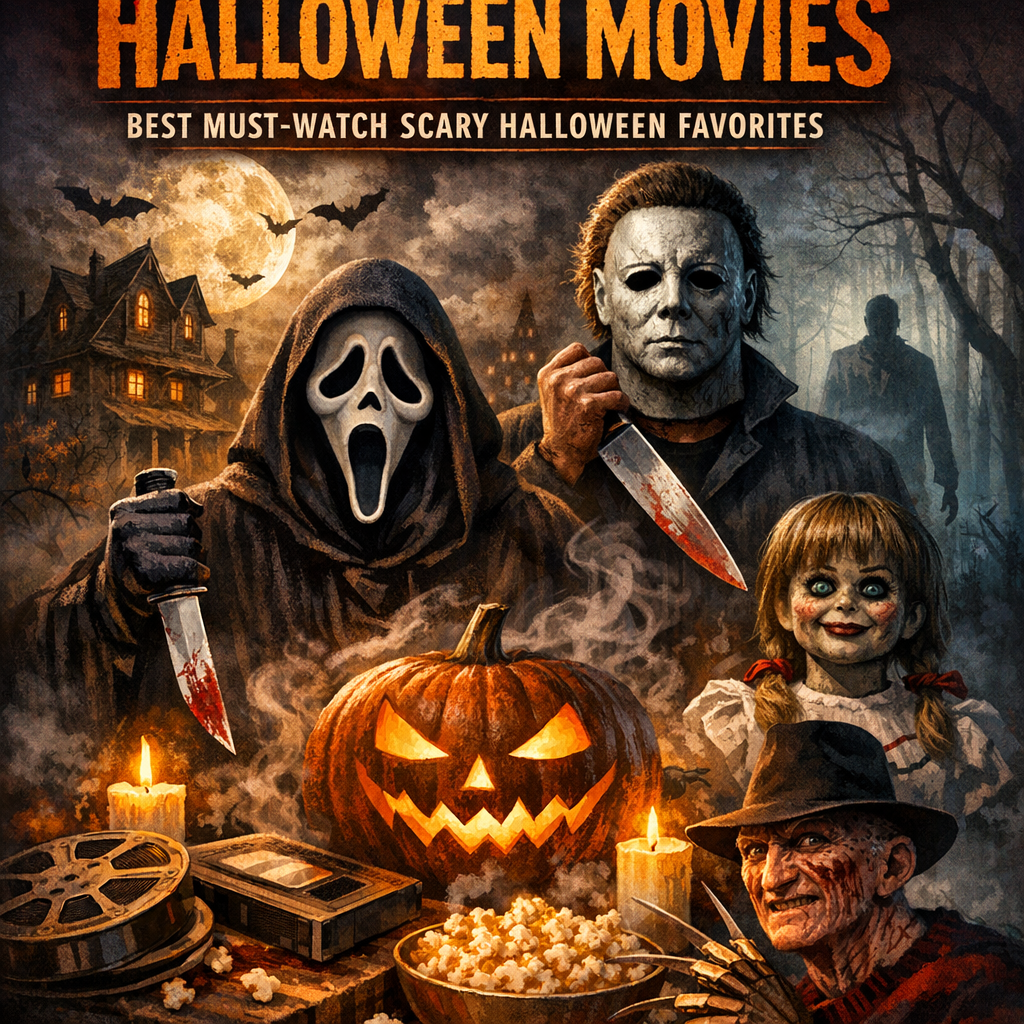 Illustration of Halloween Movies: Best Must-Watch Scary Halloween Favorites