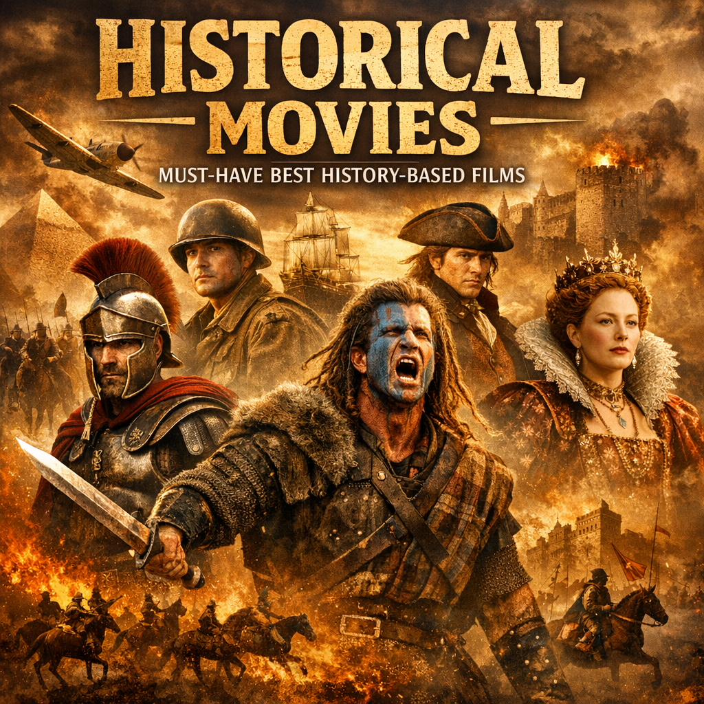Illustration of Historical Movies: Must-Have Best History-Based Films