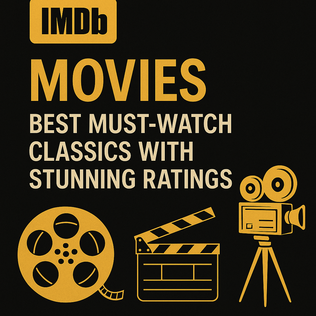 Illustration of IMDb Movies: Best Must-Watch Classics with Stunning Ratings
