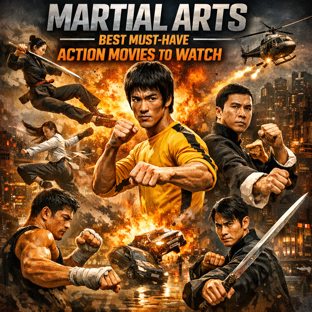 Illustration of Martial Arts Best Must-Have Action Movies to Watch