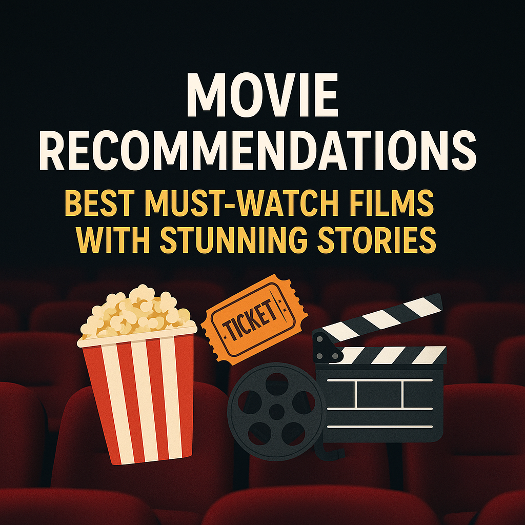 Illustration of Movie Recommendations: Best Must-Watch Films With Stunning Stories