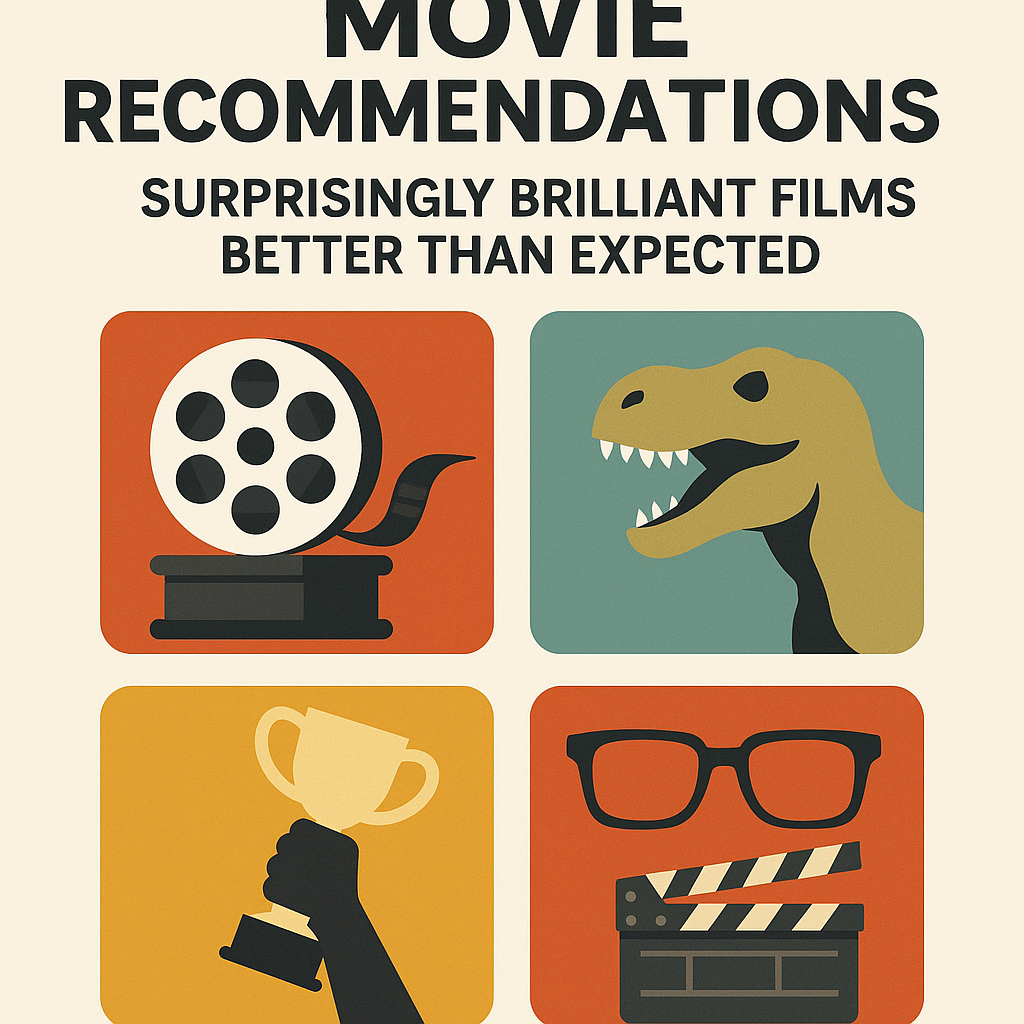 Illustration of Movie Recommendations: Surprisingly Brilliant Films Better Than Expected