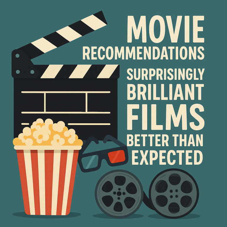 Illustration of Movie Recommendations: Surprisingly Brilliant Films Better Than Expected