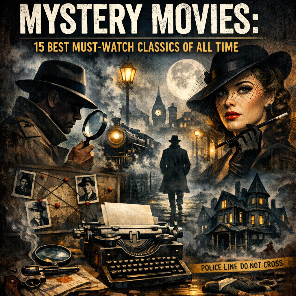 Illustration of Mystery Movies: 15 Best Must-Watch Classics of All Time