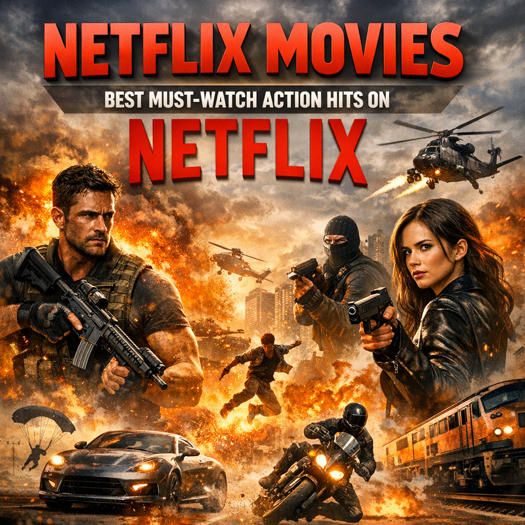 Illustration of Netflix Movies: Best Must-Watch Action Hits on Netflix