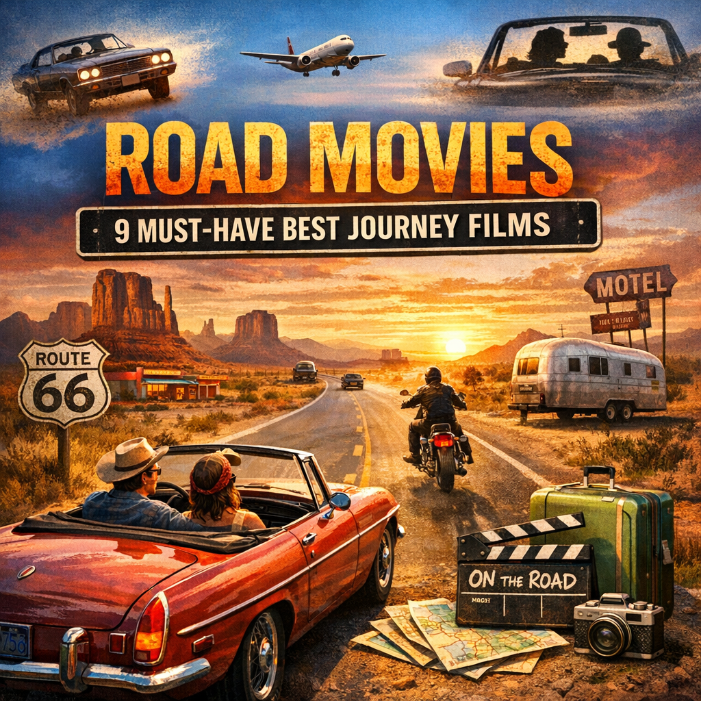 Illustration of Road Movies: 9 Must-Have Best Journey Films