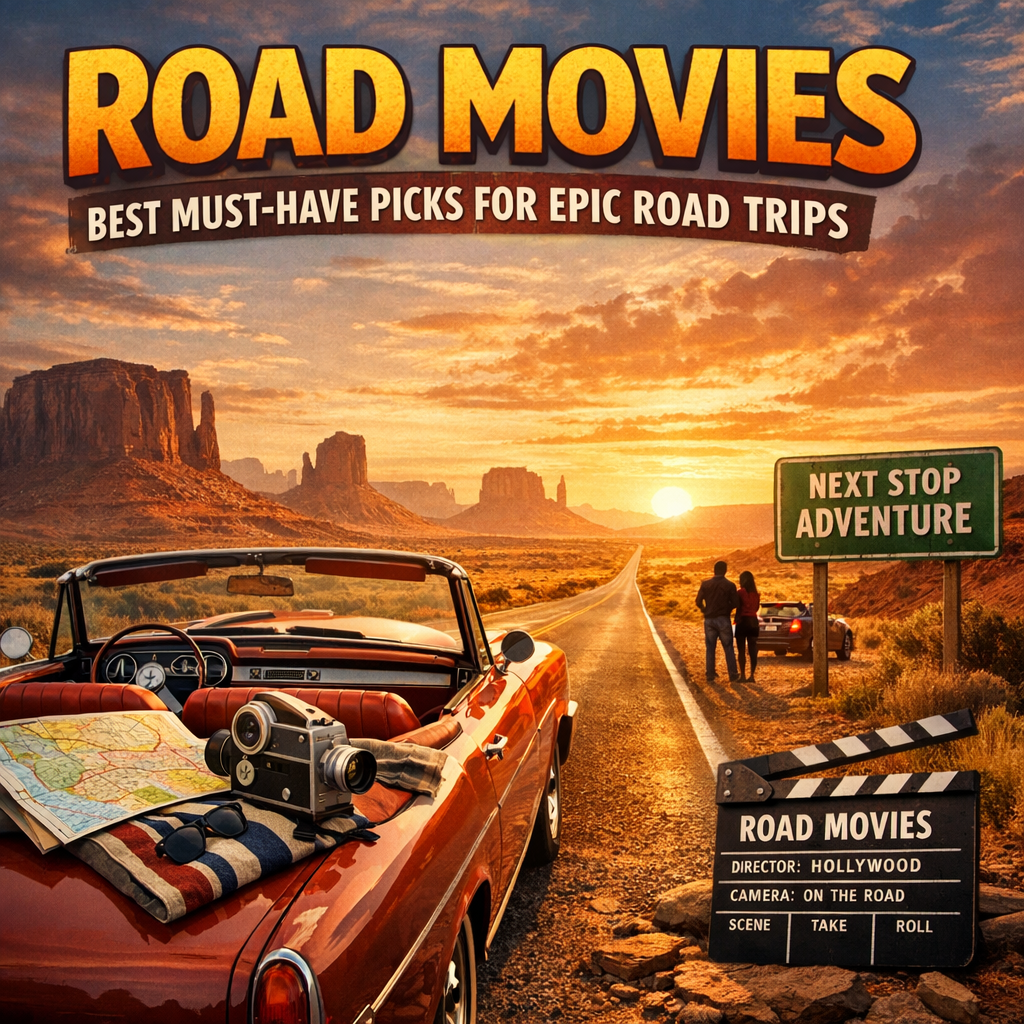Illustration of Road Movies: Best Must-Have Picks for Epic Road Trips