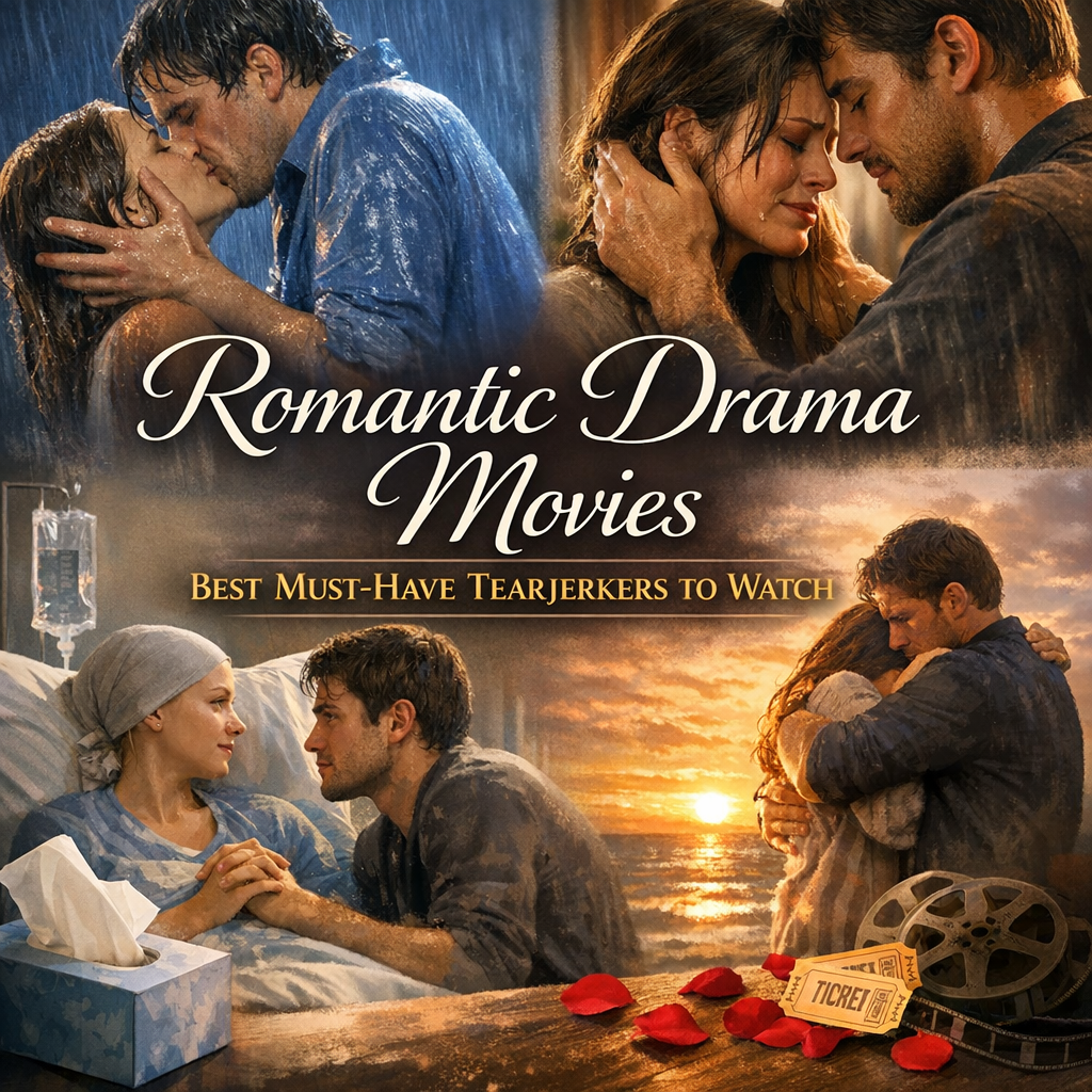 Illustration of Romantic Drama Movies: Best Must-Have Tearjerkers to Watch