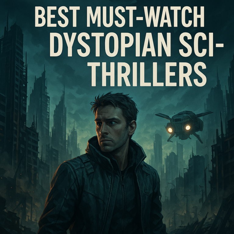 Illustration of sci fi movies: Best Must-Watch Dystopian Sci Fi Thrillers