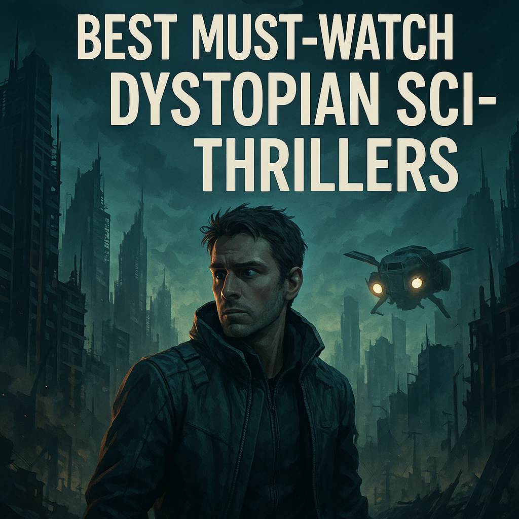 Illustration of sci fi movies: Best Must-Watch Dystopian Sci Fi Thrillers