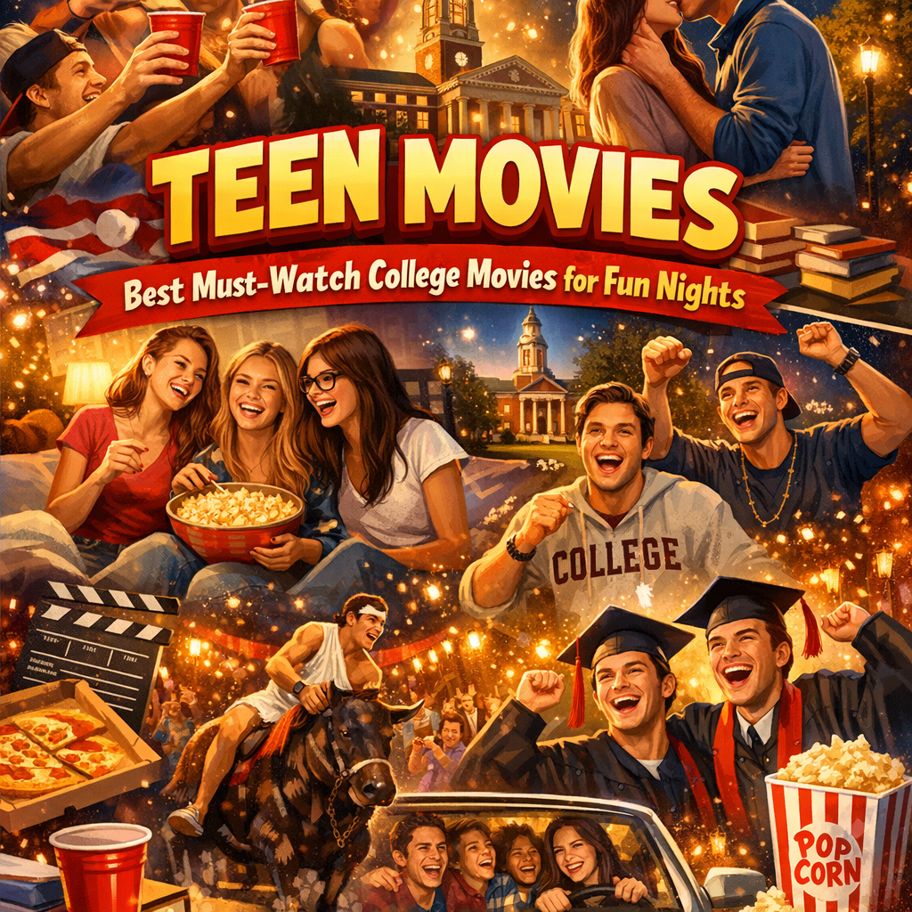 Illustration of Teen Movies: Best Must-Watch College Movies for Fun Nights