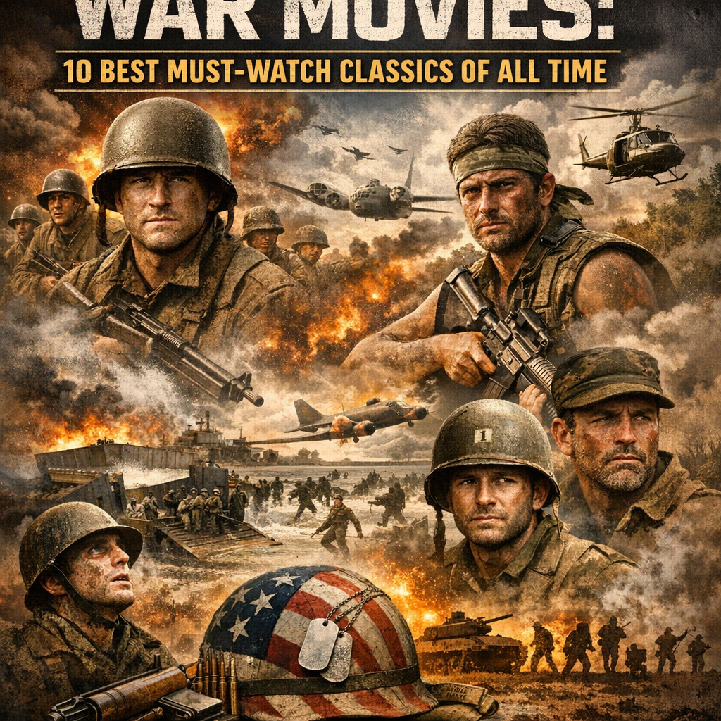 Illustration of War Movies: 10 Best Must-Watch Classics of All Time
